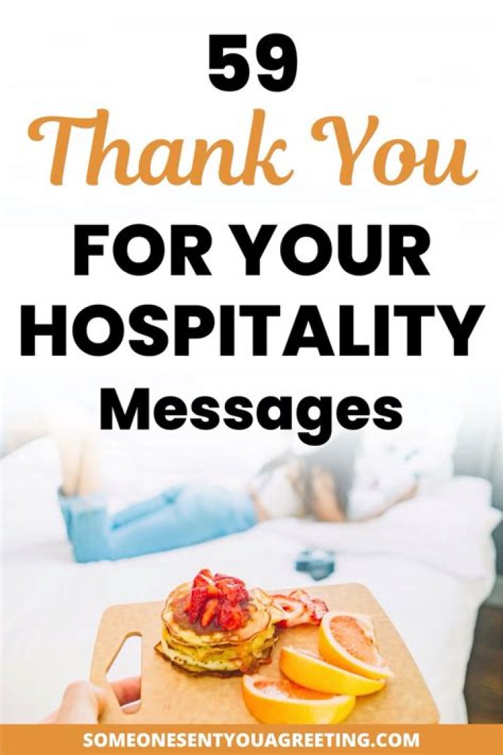 How To Thank Someone For Their Hospitality