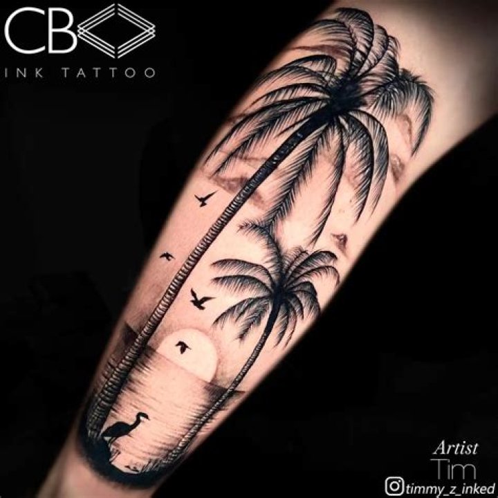 Unlock The Power And Symbolism Of Palm Tree Tattoos For Men