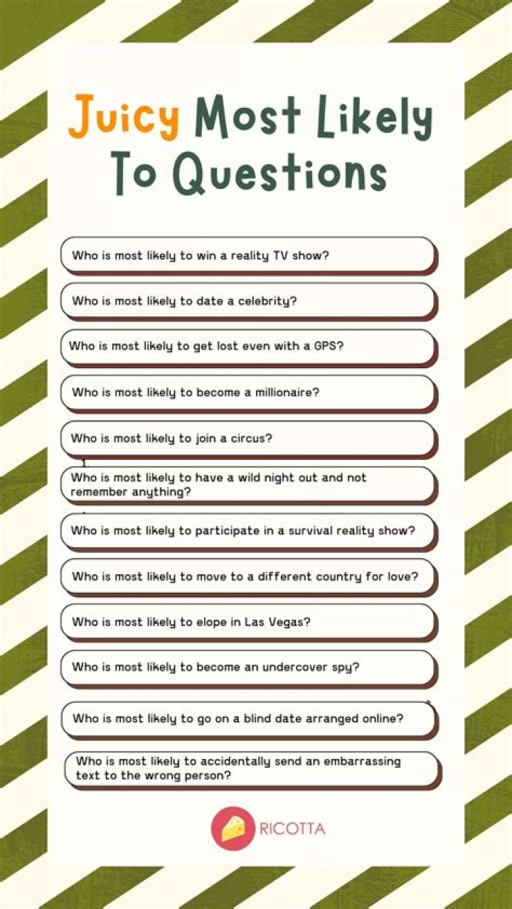Your Guide To Spicy "Who's Most Likely To" Questions